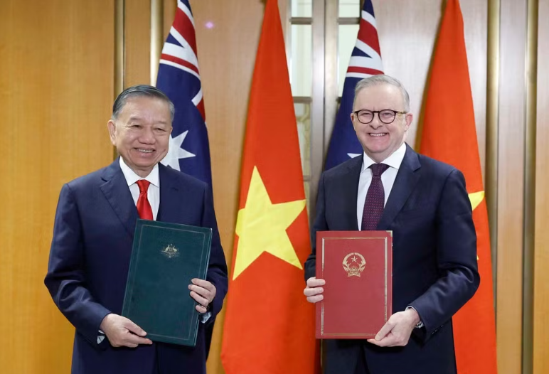 Tổng Bí thư, Chủ tịch nước Tô Lâm chứng kiến trao văn kiện hợp tác Việt Nam-Australia
